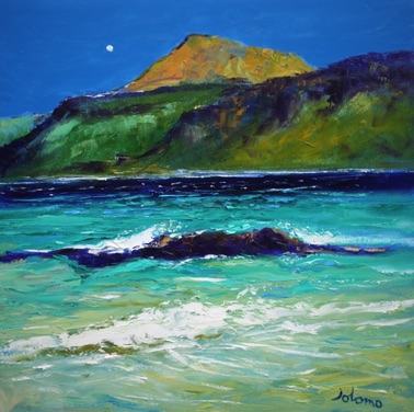 Ben More and the Burg Mull looking from Iona 24x24